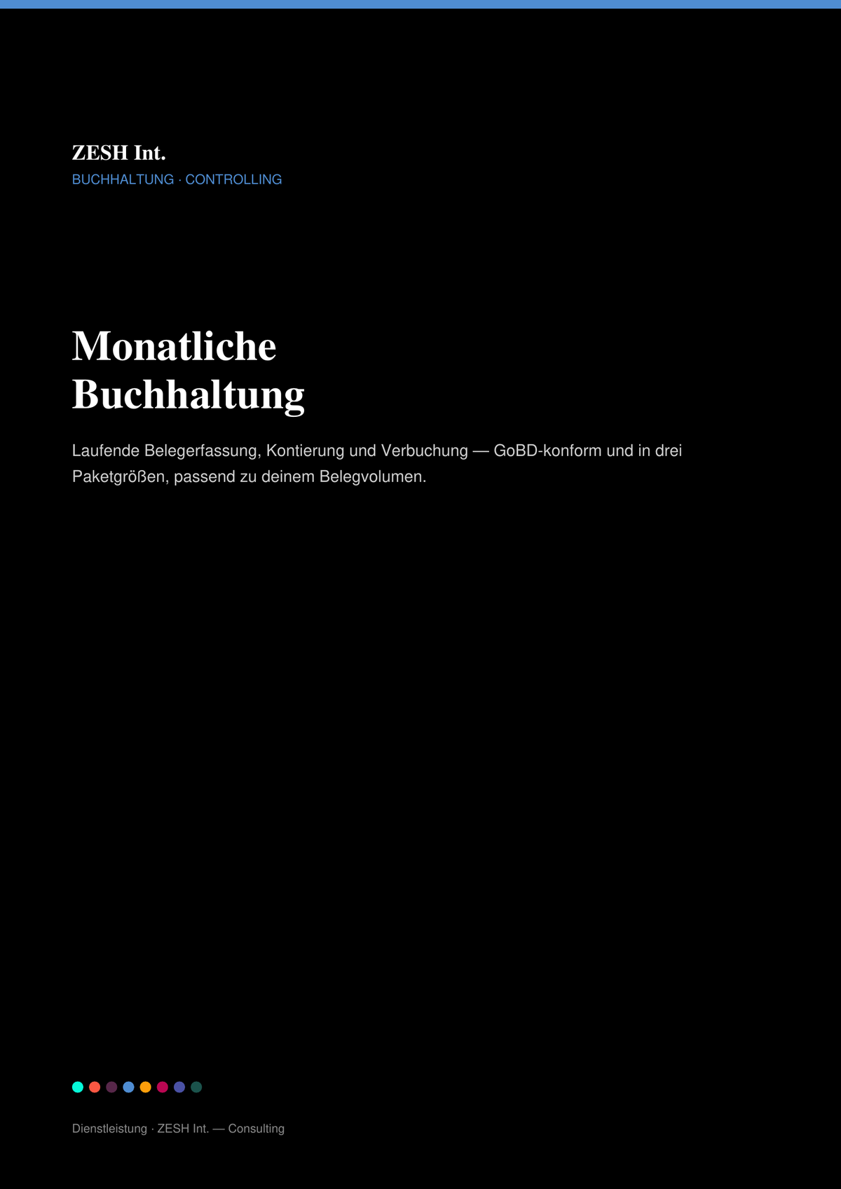 Monatliche Buchhaltung