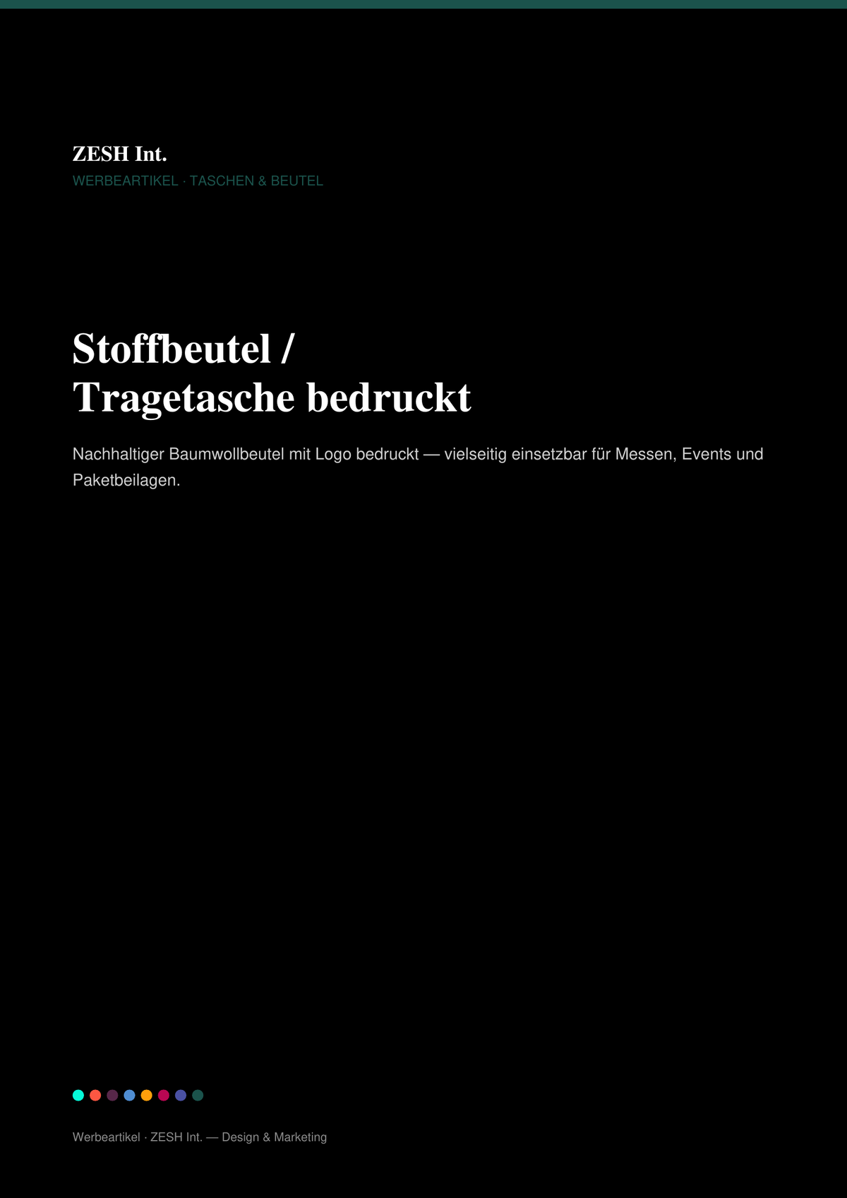 Stoffbeutel / Tragetasche bedruckt - Werbeartikel